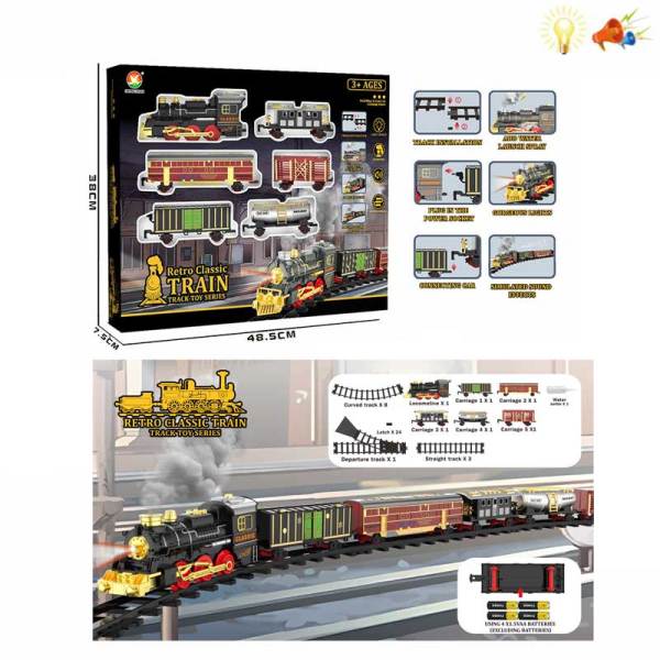 011716 Calea ferata cu tren cu sunete si lumina